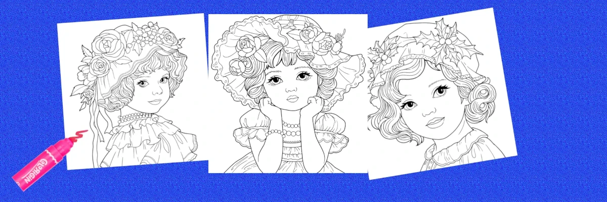 Naive Girl Coloring Pages