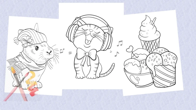 Simple coloring pages