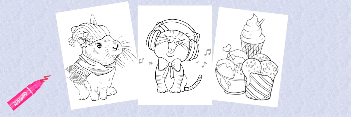 Simple Coloring Pages For Kids