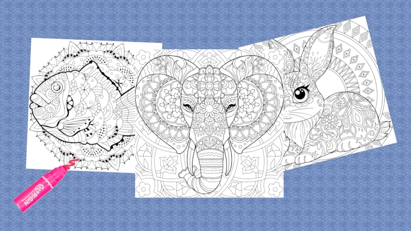 Zentangle Coloring Pages